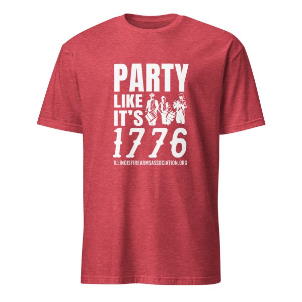 Supersoft – Short Sleeve – White Text – “Party Like It’s 1776” - Image 6