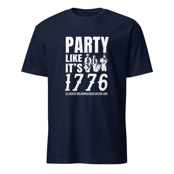 Supersoft – Short Sleeve – White Text – “Party Like It’s 1776” - Image 2